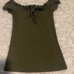 Army green aeropostale shirt